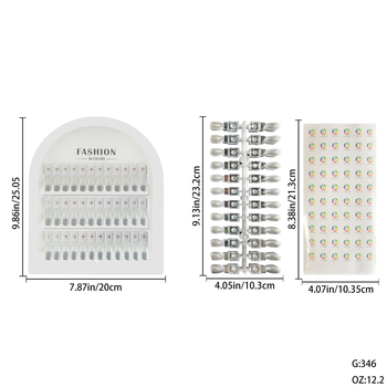 Πίνακας επίδειξης νυχιών με μαγνητικές δοκιμαστικές κάρτες (Κατηγορία προϊόντος: Πίνακας επίδειξης νυχιών; Επωνυμία: Οικιακή μάρκα; Κοινό: Γενικό κοινό)