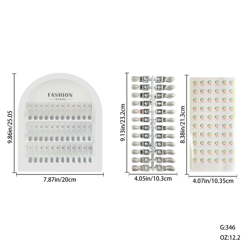 Nagų demonstravimo lenta su magnetinėmis pavyzdžių kortelėmis (Produkto kategorija: Nagų demonstravimo lenta; Prekės ženklas: Vietinis prekės ženklas; Auditorija: Bendra)