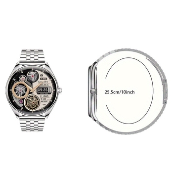 Ct5 Смарт часовник с мониторинг на сърдечния ритъм, крачкомер, следене на съня, измерване на кислород в кръвта, Bluetooth разговори – iOS съвместим