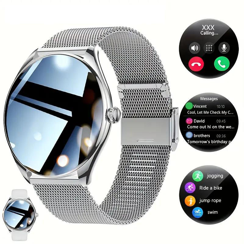 Ct5 Ceas inteligent cu monitorizarea pulsului, pedometru, monitorizarea somnului, oxigen din sânge, apeluri Bluetooth – Compatibil cu iOS