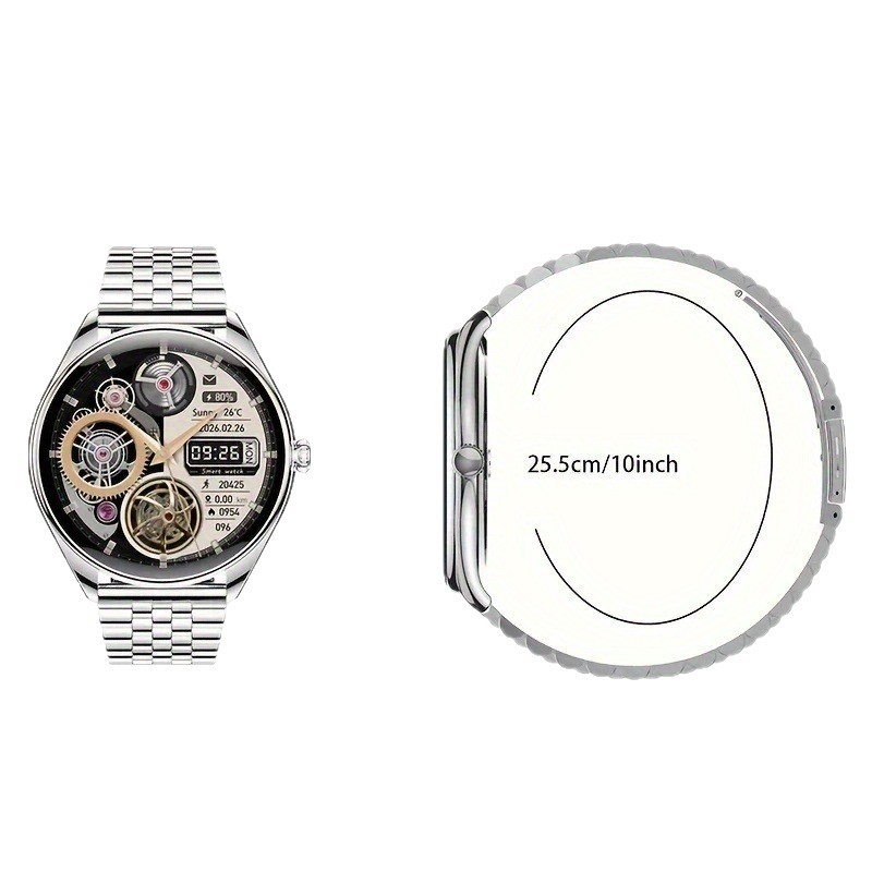 Ct5 Ceas inteligent cu monitorizarea pulsului, pedometru, monitorizarea somnului, oxigen din sânge, apeluri Bluetooth – Compatibil cu iOS