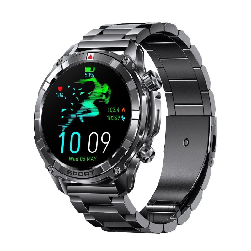 Ceas inteligent i116 cu apel Bluetooth, monitorizare ritm cardiac și tensiune arterială, NFC, monitorizare somn și rezistență la apă