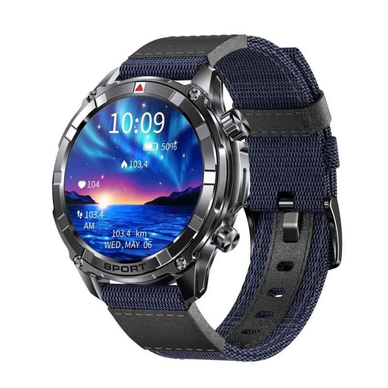 Ceas inteligent i116 cu apel Bluetooth, monitorizare ritm cardiac și tensiune arterială, NFC, monitorizare somn și rezistență la apă