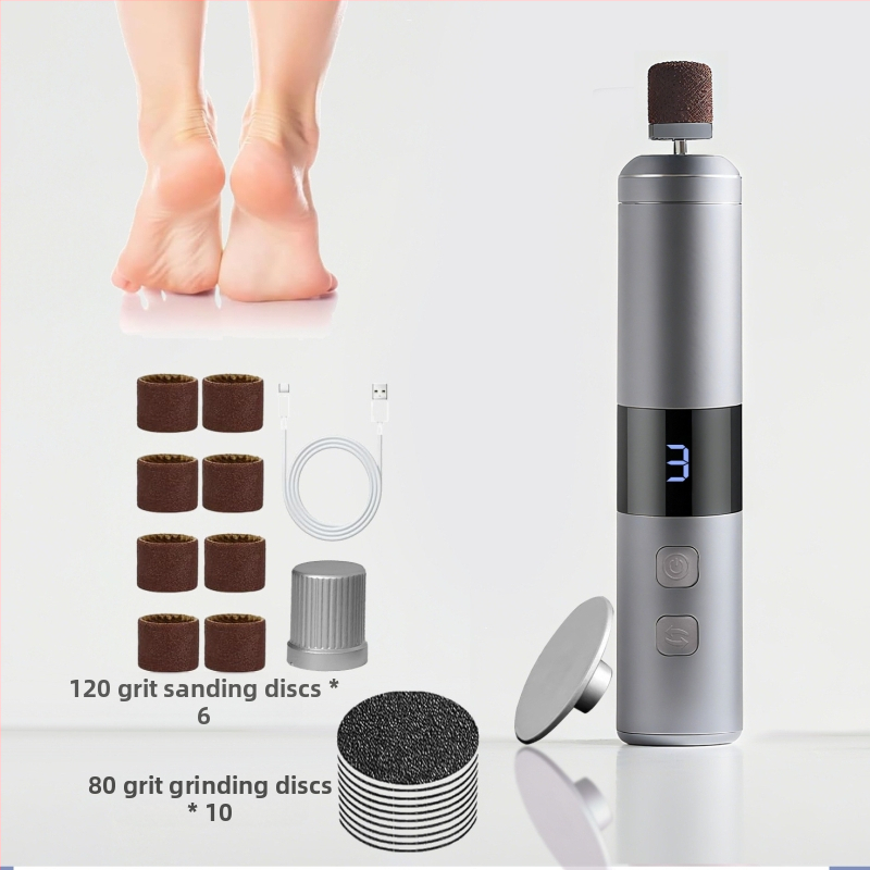 Elektromos talpápoló – 2 az 1-ben köröm- és talpápoló eszköz, hordozható, eltávolítja a száraz bőrt és a kalluszt, modell YS-MJ002, 2025-ben bemutatva