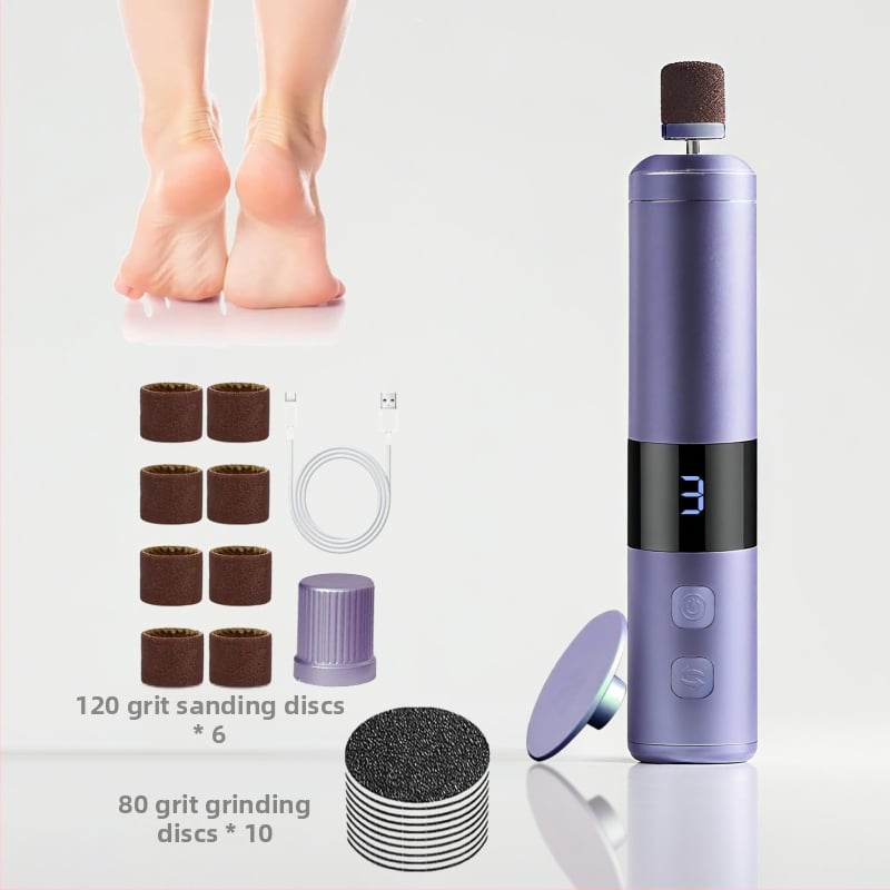 Elektromos talpápoló – 2 az 1-ben köröm- és talpápoló eszköz, hordozható, eltávolítja a száraz bőrt és a kalluszt, modell YS-MJ002, 2025-ben bemutatva