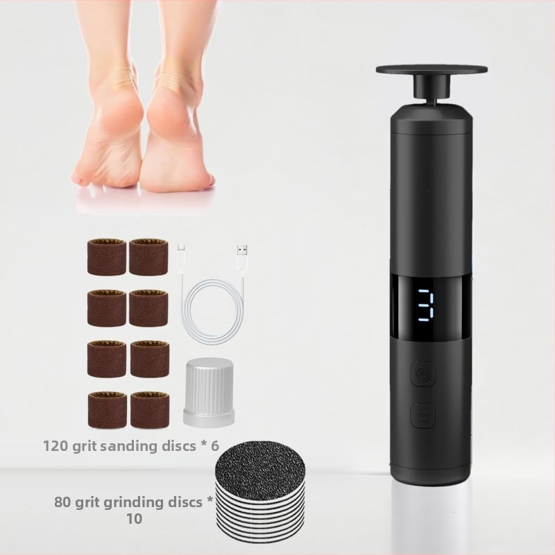 Elektromos talpápoló – 2 az 1-ben köröm- és talpápoló eszköz, hordozható, eltávolítja a száraz bőrt és a kalluszt, modell YS-MJ002, 2025-ben bemutatva