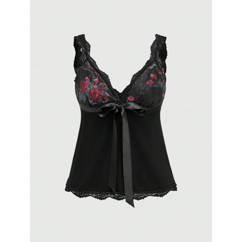 Sievietes kleita ar mežģīņu rožu motīvu un tauriņa mezglu dekoru, slaids piegriezums, kokvilnas-linā audums, 2023 vasara, vieglais biznesa stils