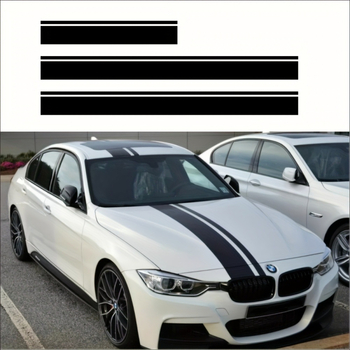 Autó matricák – 3 részes készlet, oldalsó csík hálózatos mintával, öntapadós, szívófejes telepítés