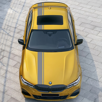 Autó matricák – 3 részes készlet, oldalsó csík hálózatos mintával, öntapadós, szívófejes telepítés