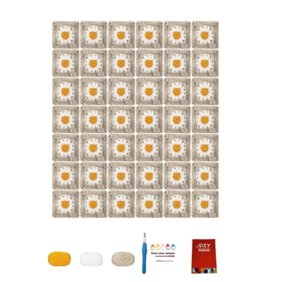 Tamborēšanas materiālu komplekts - roku darbs, Worsted dzija, klubciņš (skein), audumu vēršanai, 0218