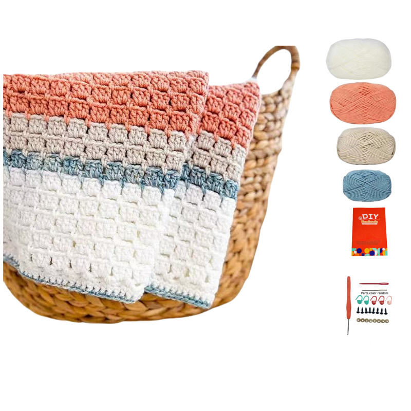 Tamborēšanas materiālu komplekts - roku darbs, Worsted dzija, klubciņš (skein), audumu vēršanai, 0218