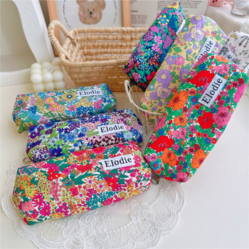 Χειροποίητο νεσεσέρ για μολύβια, ύφασμα βαμβάκι και λινό, γυναικείο στυλ