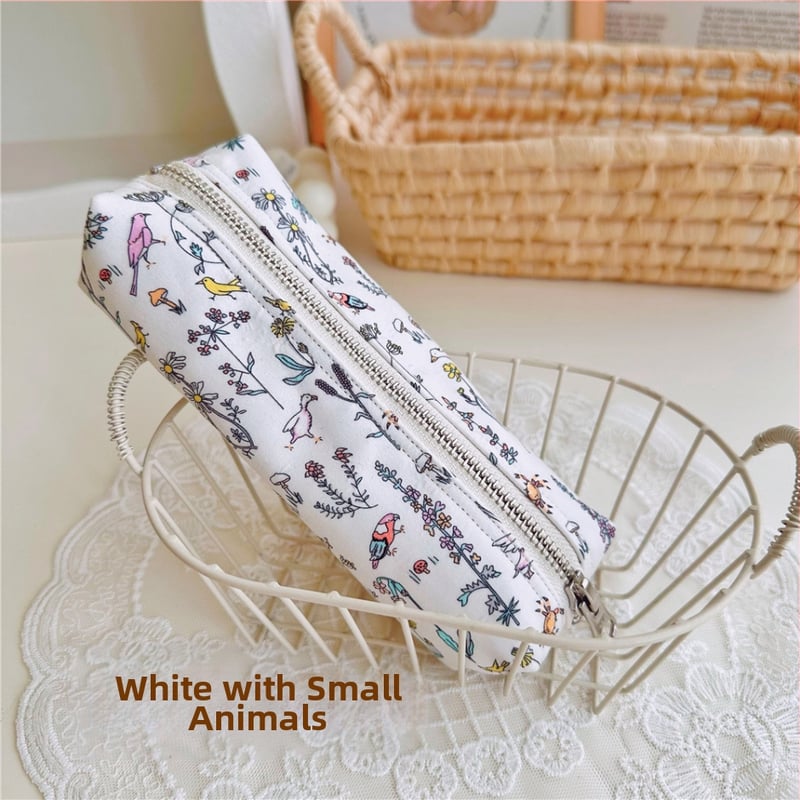 Roku darbs zīmēšanas somiņa, kokvilnas un lina audums, sievietēm vērsts stils