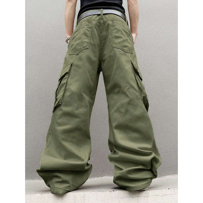 Ανδρικά τζιν από ντένιμ – χαλαρή εφαρμογή, ίσια γραμμή, με φλίς επένδυση, διπλή ζώνη, κλείσιμο με κορδόνι