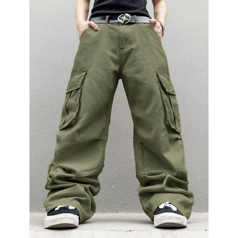 Ανδρικά τζιν από ντένιμ – χαλαρή εφαρμογή, ίσια γραμμή, με φλίς επένδυση, διπλή ζώνη, κλείσιμο με κορδόνι