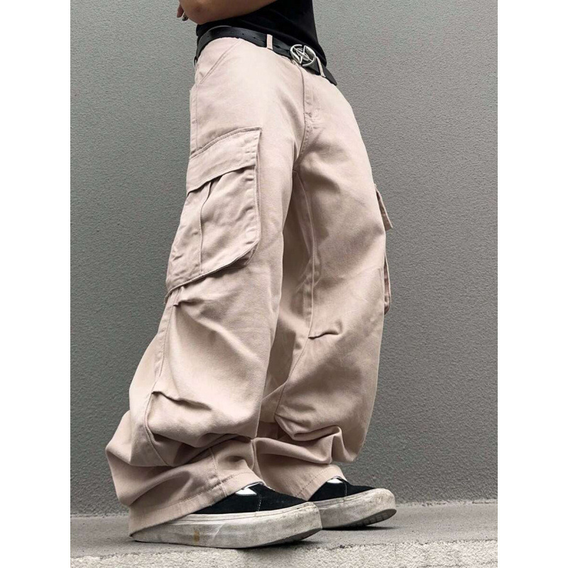 Ανδρικά τζιν από ντένιμ – χαλαρή εφαρμογή, ίσια γραμμή, με φλίς επένδυση, διπλή ζώνη, κλείσιμο με κορδόνι