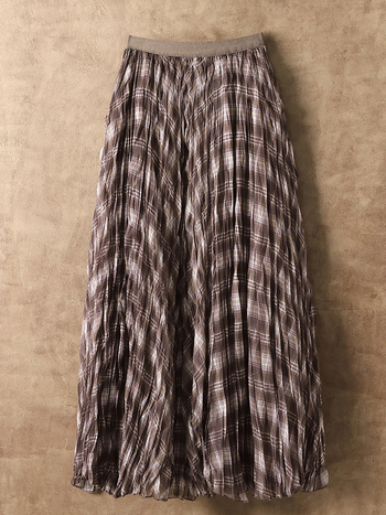 Пола с каре в британски стил, миди дължина, мрежесто платно, А-образна форма, 90–95% полиестер