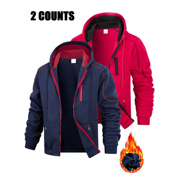 Комплект флисово горнище и панталони, Slim Fit, Vinylon-Lycra плат, без качулка, ретро ежедневен стил