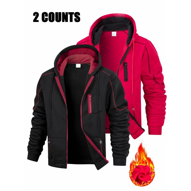 Комплект флисово горнище и панталони, Slim Fit, Vinylon-Lycra плат, без качулка, ретро ежедневен стил