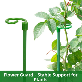 Μεταλλικό στηρίγμα λουλουδιών με μονή ράβδος για εξωτερικό κήπο, κατάλληλο για αναρριχητικά φυτά