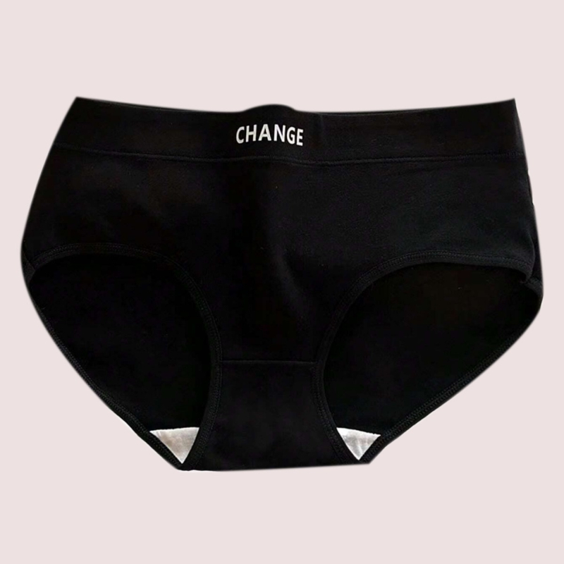 Sieviešu apakšveļa antibakteriāla adītā veidā ar vidējo jostas vietu (90-95% poliesters, 100% poliestera pamatklājums)