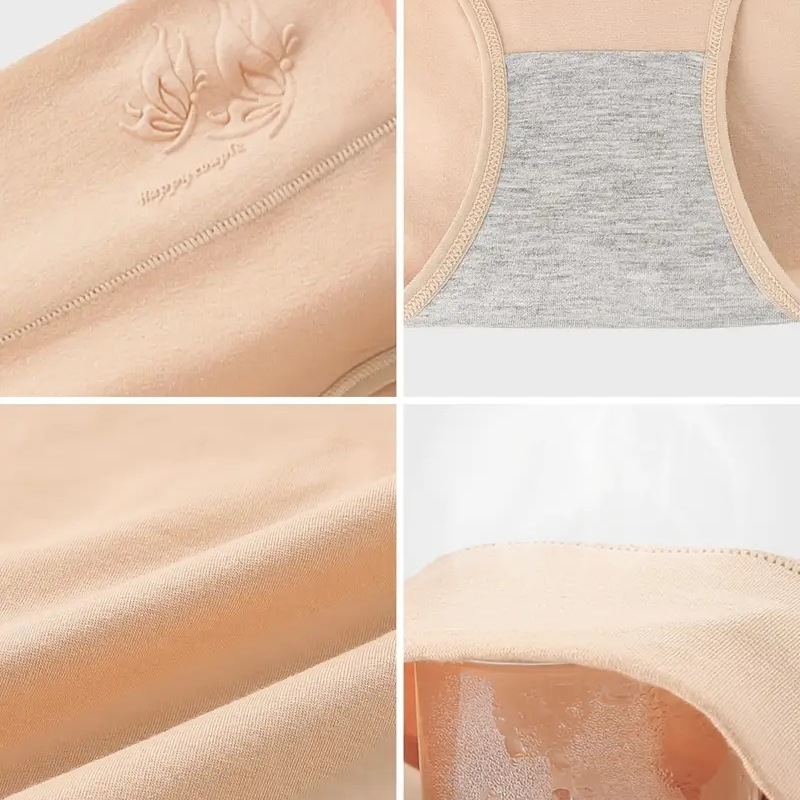 Sieviešu kokvilnas apakšveļa – antibakteriāla un elpojoša, ar tauriņa rakstu, augsta vidukļa josla un gūžu pārklājums, adīta kokvilnas materiāla