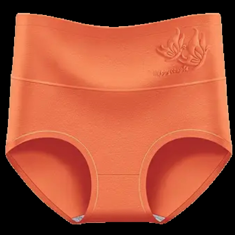 Sieviešu kokvilnas apakšveļa – antibakteriāla un elpojoša, ar tauriņa rakstu, augsta vidukļa josla un gūžu pārklājums, adīta kokvilnas materiāla