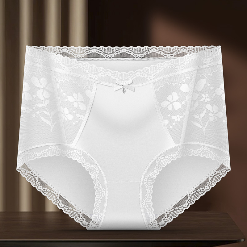 Sieviešu neilona biksītes ar vidēja līmeņa jostu, kokvilnas oderes iekšpusē, elpojošas un ātri žūstošas, vienkrāsainas