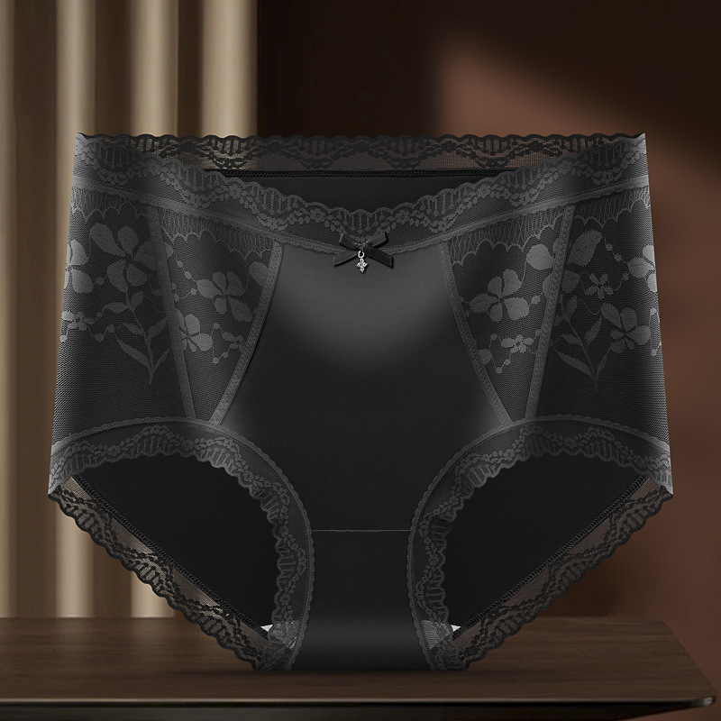 Sieviešu neilona biksītes ar vidēja līmeņa jostu, kokvilnas oderes iekšpusē, elpojošas un ātri žūstošas, vienkrāsainas