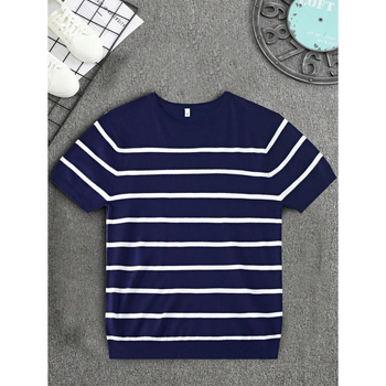 Πλεκτή T‑shirt με μανίκια τύπου Batwing, γιακάς τύπου πουκάμισου, ύφασμα chenille, σχέδιο με ενσωματωμένο μοτίβο, φθινόπωρο 2022