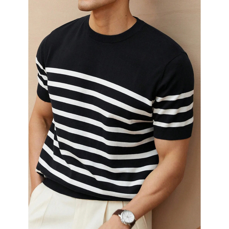 Πλεκτή T‑shirt με μανίκια τύπου Batwing, γιακάς τύπου πουκάμισου, ύφασμα chenille, σχέδιο με ενσωματωμένο μοτίβο, φθινόπωρο 2022