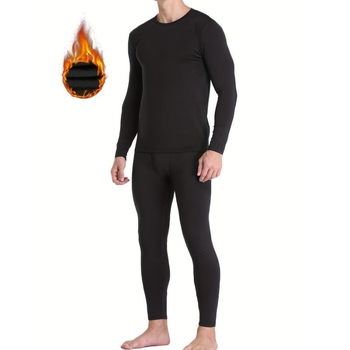 Ανδρικό σετ βάσης θερμικού με μαλακό φλίς, ύφασμα Mitsubishi Melabee, ακρυλικό, εξαιρετικά παχύ 501–600 g/m², ζεστό, Κωδ. zk1730107003096633645