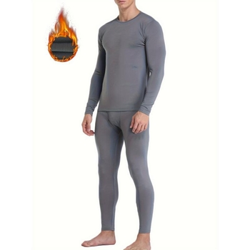 Ανδρικό σετ βάσης θερμικού με μαλακό φλίς, ύφασμα Mitsubishi Melabee, ακρυλικό, εξαιρετικά παχύ 501–600 g/m², ζεστό, Κωδ. zk1730107003096633645