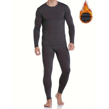 Ανδρικό σετ βάσης θερμικού με μαλακό φλίς, ύφασμα Mitsubishi Melabee, ακρυλικό, εξαιρετικά παχύ 501–600 g/m², ζεστό, Κωδ. zk1730107003096633645