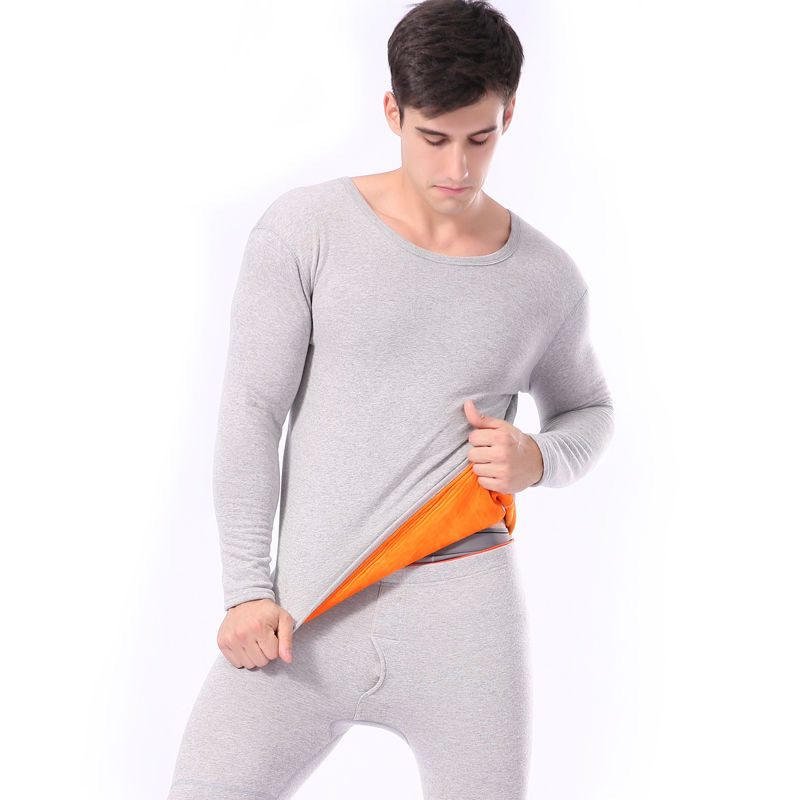 Σετ θερμικού εσωρούχου με φλις επένδυση – κορυφή και παντελόνια από πολυεστέρα, διπλή στρώση, 251–300 g/m², στρογγυλή λαιμόκοψη, μακριά μανίκια, προστασία κοιλιάς και πλάτης