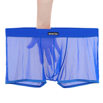 Ανδρικά βαμβακερά boxer briefs με υψηλή μέση, Μοντέλο 01, επένδυση καβάλου από βαμβάκι