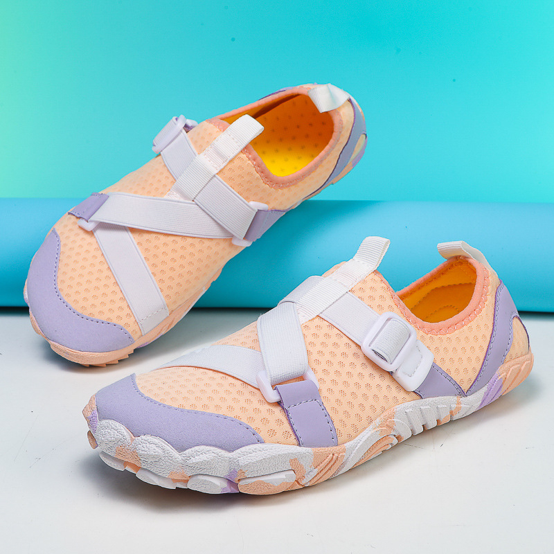 Обувки за водно ходене по река – дишаща горна част fly-weave, гумена подметка, slip-on, унисекс