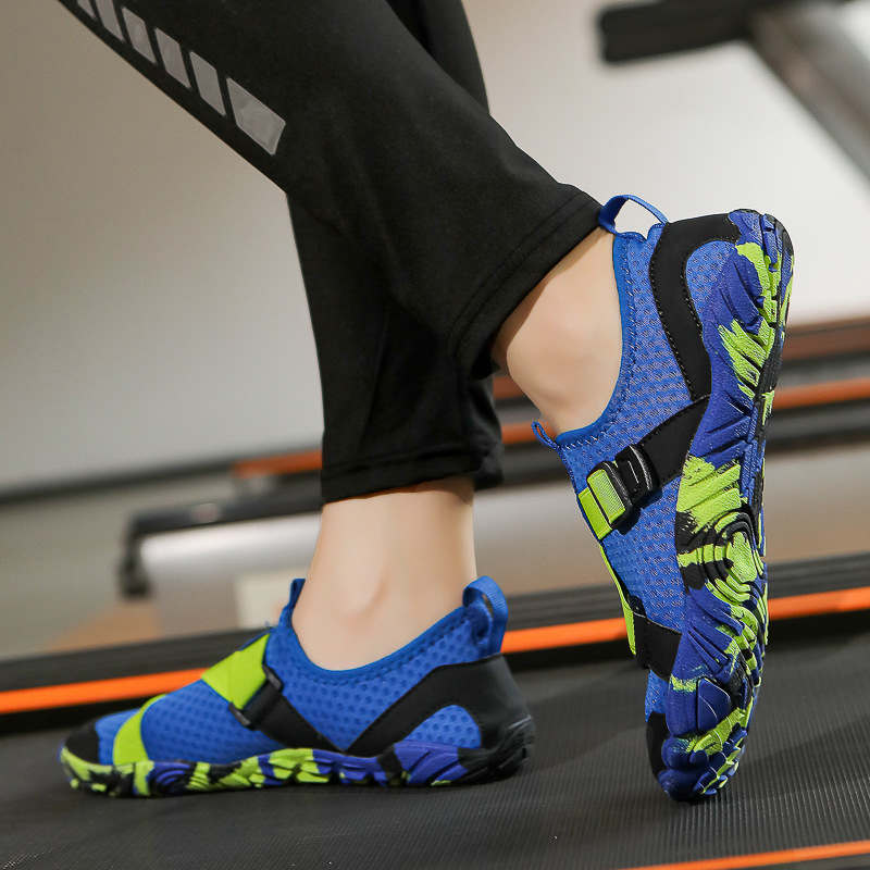 Обувки за водно ходене по река – дишаща горна част fly-weave, гумена подметка, slip-on, унисекс