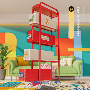 Τριών επιπέδων αναδιπλούμενος πάγκος αποθήκευσης μπάνιου από ανθρακούχο ατσάλι, βάση δαπέδου, με συρόμενο καλάθι