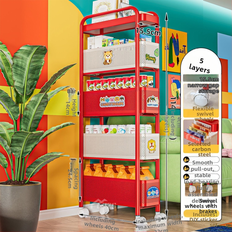 Raft de baie din oțel carbon, pliabil, pe podea, cu coș glisant, 3 etaje