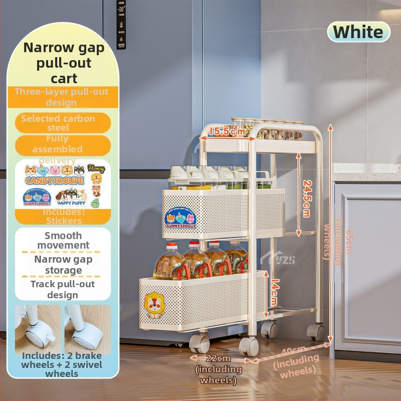 Raft de baie din oțel carbon, pliabil, pe podea, cu coș glisant, 3 etaje