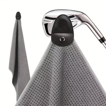 Магнитна голф кърпа от микрофибър, бързосъхнеща и попивaща потта; материал: суперфинно влакно; прежда: 32; тегло: 100–120 g; възможност за персонализирана обработка