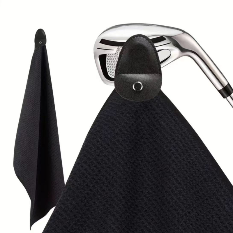 Μαγνητική πετσέτα γκολφ από μικροϊνες, γρήγορο στέγνωμα και απορροφά τον ιδρώτα; υλικό: υπερλεπτή ίνα; νήμα: 32; ύφανση: απλή ύφανση; βάρος: 100–120 g; δυνατότητα προσαρμογής επεξεργασίας