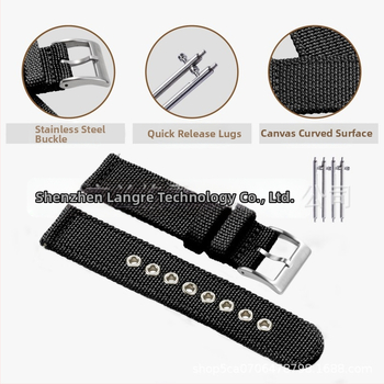 Найлонова плетена каишка за часовник, съвместима със Seiko и Omega, модел JY9, с бързосменяем механизъм, унисекс