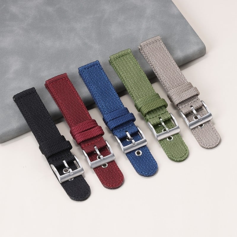 Brățară de ceas din nailon țesut, compatibilă cu Seiko și Omega, model JY9, cu Eliberare Rapidă, unisex