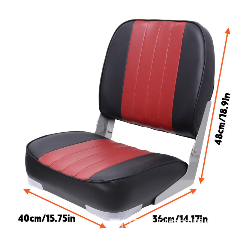 Ναυτικό κάθισμα 86203-1WB: αναδιπλούμενο, αδιάβροχο με PVC δέρμα και PP σκελετό