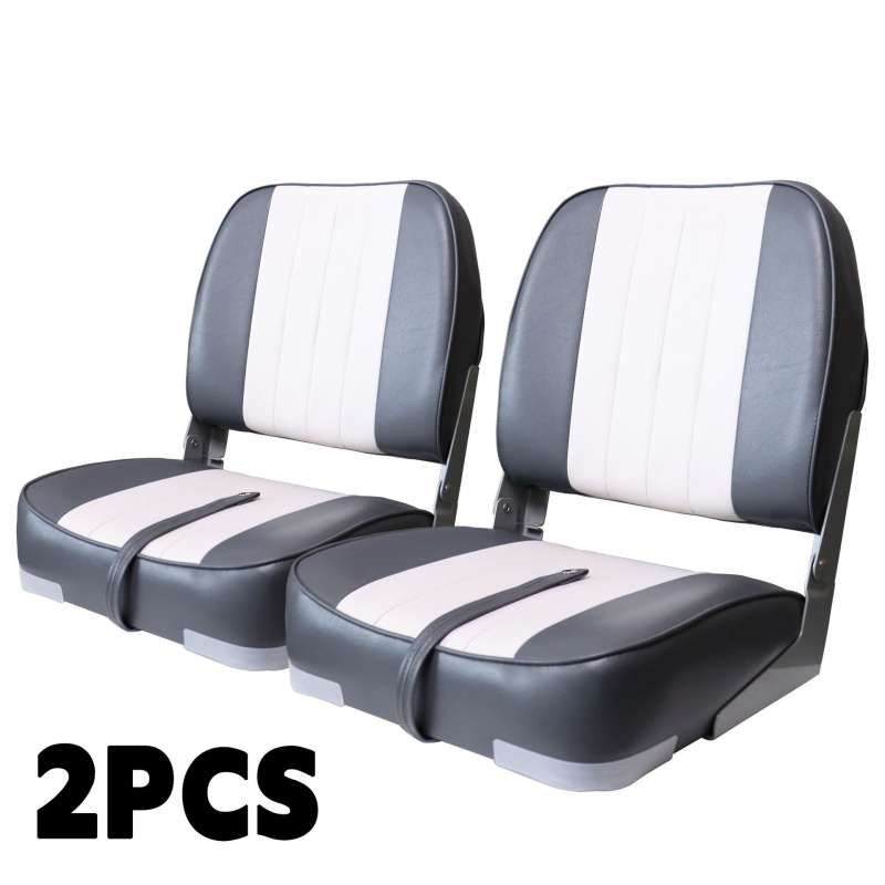 Ναυτικό κάθισμα 86203-1WB: αναδιπλούμενο, αδιάβροχο με PVC δέρμα και PP σκελετό