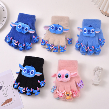 Παιδικά Πλεκτά Γάντια με Καρτούν Μοντέλο, Νήμα Κρυστάλλινο, Θερμά για τον Χειμώνα, Unisex, Ηλικίες 3–12