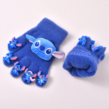 Παιδικά Πλεκτά Γάντια με Καρτούν Μοντέλο, Νήμα Κρυστάλλινο, Θερμά για τον Χειμώνα, Unisex, Ηλικίες 3–12