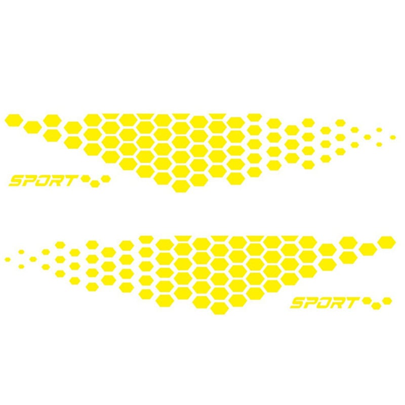 Autókarosszéria matrica – Kaleidi, rácsmintás, oldalsó csík, CST005, ragasztási típus